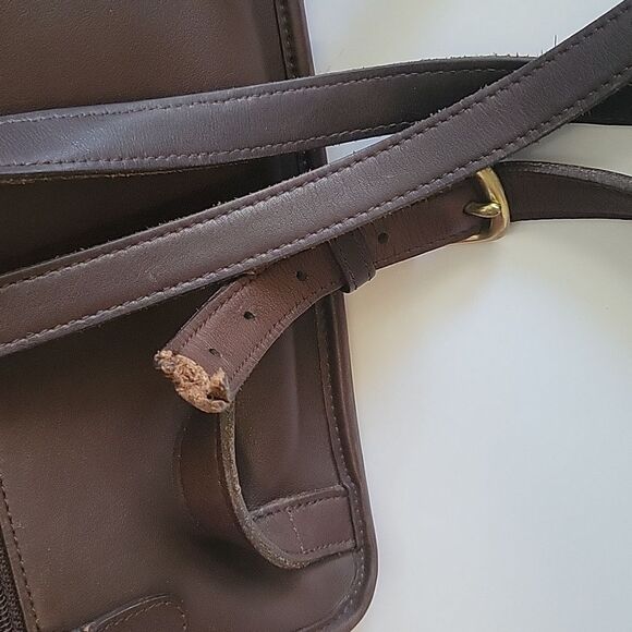 Coach 9791 Vintage Brown Leather Daypack Backpack Flaw - Picture 6 of 17